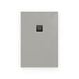 SWISS AQUA TECHNOLOGIES - Swiss Aqua Technologies Alek Receveur de douche rectangulaire 120x90cm avec siphon, en marbre coulé, Gris (SATALEK12090S-S) - vignette