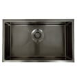 ESSEBAGNO - Luisa évier 1 grande cuve seule 76x45 en inox gris gun métal - vignette
