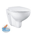 GROHE - Grohe Bau Ceramic Ensemble WC suspendu sans bride + Abattant déclipsable (BauClassic-lm) - vignette