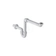 GEBERIT - Geberit Siphon en tube coudé pour lavabo, modèle gain de place, sortie horizontale, Blanc alpin (151.107.11.1) - vignette