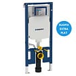 GEBERIT - Duofix Pack Bâti-support extra-plat 114 cm UP720, gain de place + Plaque Sigma20,Noir chromé (111.796.00.1-D) - vignette