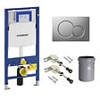 GEBERIT - Duofix UP320 Pack Bâti-support + Plaque de commande Sigma01 Chromé brillant (UP320-Sigma01-E) - vignette