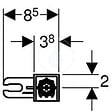 GEBERIT - Duofix UP320 Pack Bâti-support + Plaque de commande Sigma01 Chromé brillant (UP320-Sigma01-E) - vignette