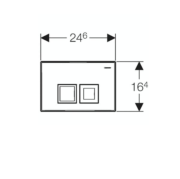 GEBERIT - Ensemble bâti-support Duofix UP100 + réservoir pour WC 112 cm + Plaque DELTA50 + Manchon de raccordement (458.103.00.1-2) - large