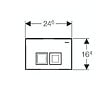 GEBERIT - Ensemble bâti-support Duofix UP100 + réservoir pour WC 112 cm + Plaque DELTA50 + Manchon de raccordement (458.103.00.1-2) - vignette