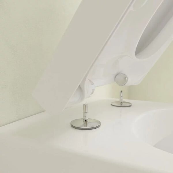 VILLEROY ET BOCH - Subway 2.0 Set Cuvette sans bride DirectFlush et SupraFix 3.0 + Abattant softclose Duroplast avec QuickRelease - large