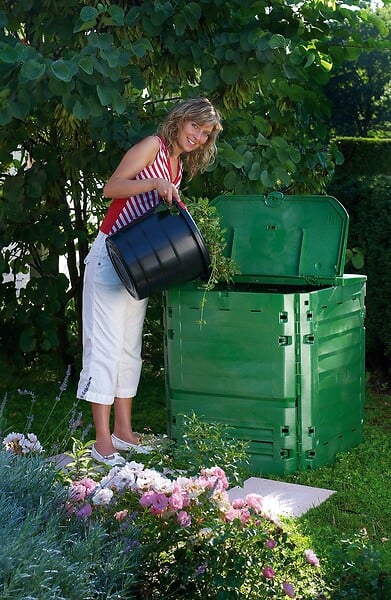 GARANTIA - Compost TKing 600L avec grille - large