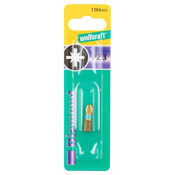 WOLFCRAFT - 1 Embout diamant. Pozidriv Nr.3 - large