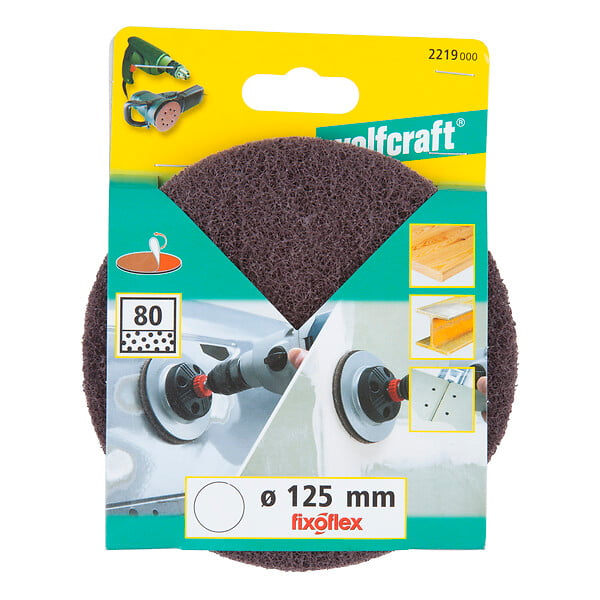 WOLFCRAFT - 1 Disque mousse abras. auto-agr. D125mm - large