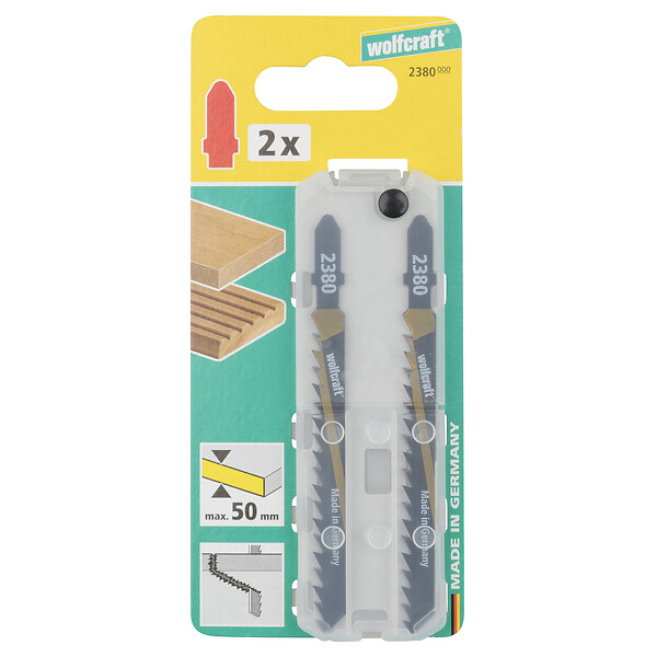 WOLFCRAFT - 2Lames SS Bosch HCS L75mm - large