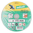 WOLFCRAFT - 5 Disques fibre p. meul. Gr40 D115mm - vignette