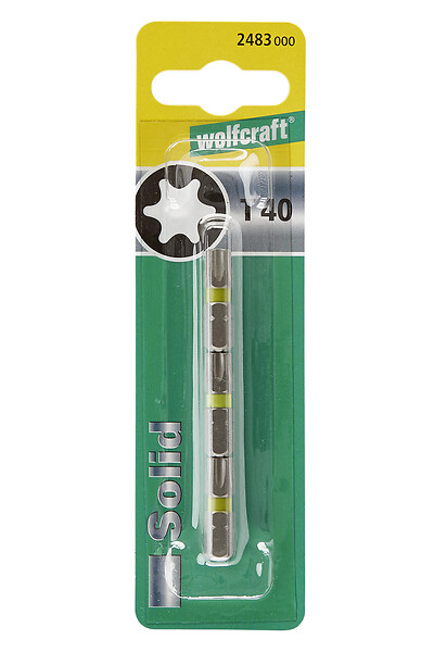 WOLFCRAFT - 3 Embouts Standard Torx n°40 - large