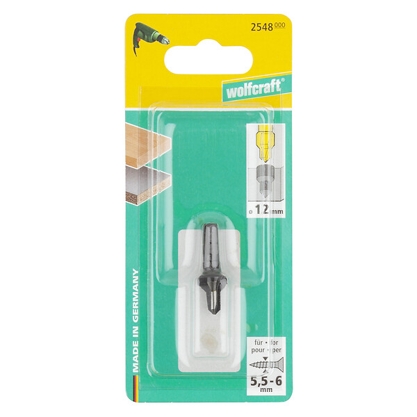WOLFCRAFT - 1 Foret-fraisoir 6-Pans D12mm - large