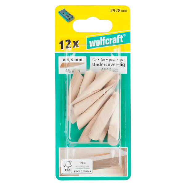WOLFCRAFT - 1Lot de 12 bouchons Undercover Jig - large
