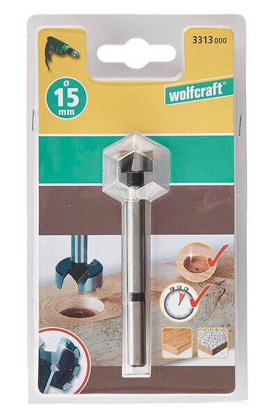 WOLFCRAFT - 1 Fraise à bois d'encast PRO L90 D15mm - large