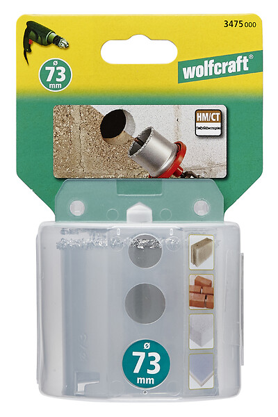WOLFCRAFT - 1Lame trépan parpaing CT P55 D73 - large