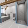 U-TILE - Panneau à carreler angulaire 250 x 15 x 15 cm x 2 cm d'épaisseur - vignette