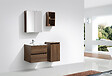 STANO - Armoire de toilette bloc-miroir SIENA largeur 60 cm noyer - vignette