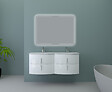 BADENHAUS - Meuble sous-vasque Sting - Blanc brillant - 69cm - vignette