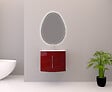 BADENHAUS - Meuble sous-vasque Sting - Rouge brillant - 69cm - vignette