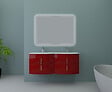 BADENHAUS - Meuble sous-vasque Sting - Rouge brillant - 69cm - vignette