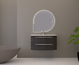BADENHAUS - Sous vasque STELLA 100cm gris fonce veine - vignette