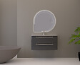 BADENHAUS - Sous vasque STELLA 100cm anthracite - vignette
