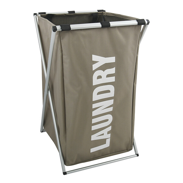 MSV - MSV Panier à linge LAUNDRY Taupe - large