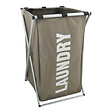 MSV - MSV Panier à linge LAUNDRY Taupe - vignette