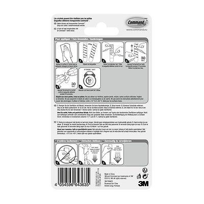 3M - Crochet métal inox déco petit modèle x4 - large