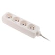 ZENITECH - Bloc multiprise 4 prises 2P+T 16A blanc - Zenitech - vignette