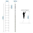 HOSTRÃ–M - Echelle simple StablePro 11 marches en aluminium, légère et durable, hauteur de travail maximale 3,98m, garantie 5 ans, charge maximale 150kg, Hostrom - vignette