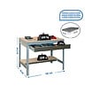 SIMON RACK - SimonRack - Etabli gris 842x1510x760 mm Charge 600 Kg - SIMONWORK BT0 BOX 1500 Simon Rack - vignette