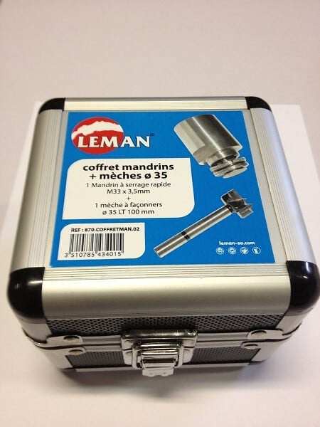 LEMAN - Coffret Tournage / Mandrin Extensible+ Meche à Façonner D.35 Leman - large