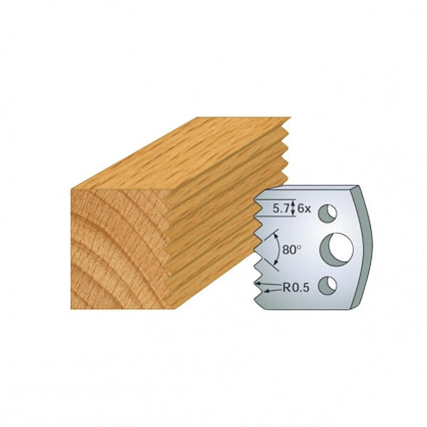 LEMAN - Jeu de 2 contre-fers profilés Ht.40 mm N°077 Leman - large