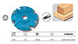 LEMAN - Porte-outils ajustable feuillure et tenon 150x30x14/28 z4+4 928.150.30.1428 Leman - vignette