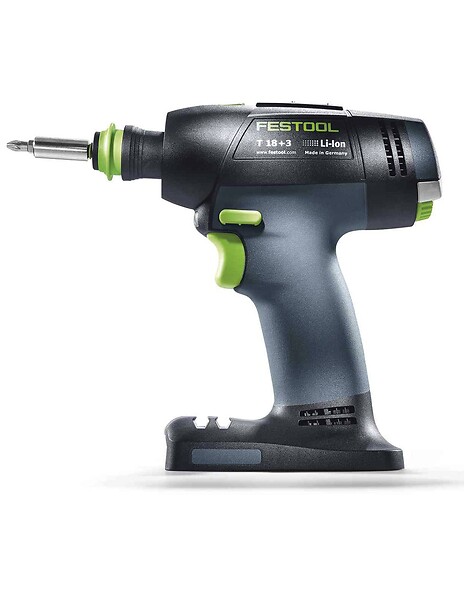 FESTOOL - Perceuse-Visseuse FESTOOL T 18+3-Basic (Machine seule Systainer SYS3 M 187) - large