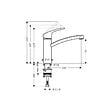 HANSGROHE - Mitigeur évier - Focus Eco C3 - Cuisine - Bec orientable - vignette