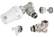 NOYON & THIEBAULT - Kit Raccordement Radiateur Robinet Thermostatique Equerre + Coude de Réglage + Purgeur + Robinet de Vidange 15x21 (1/2) NOYON & THIEBAULT - vignette