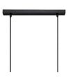 ATMOSPHERA - Luminaire Suspension 5 Lampes en Métal Noir et Bois de Pin L 60 cm - vignette