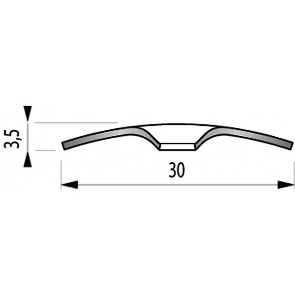 DINAC - BANDE SEUIL INOX VIS 073 - large