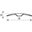 DINAC - BANDE SEUIL INOX VIS 073 - vignette