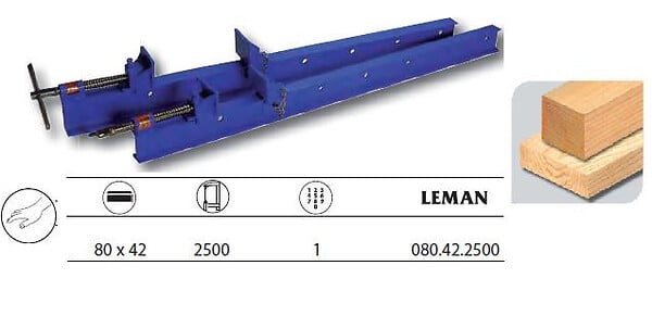 LEMAN - Serre-joint dormant 80x42 serrage 2500 080.42.2500 Leman - large