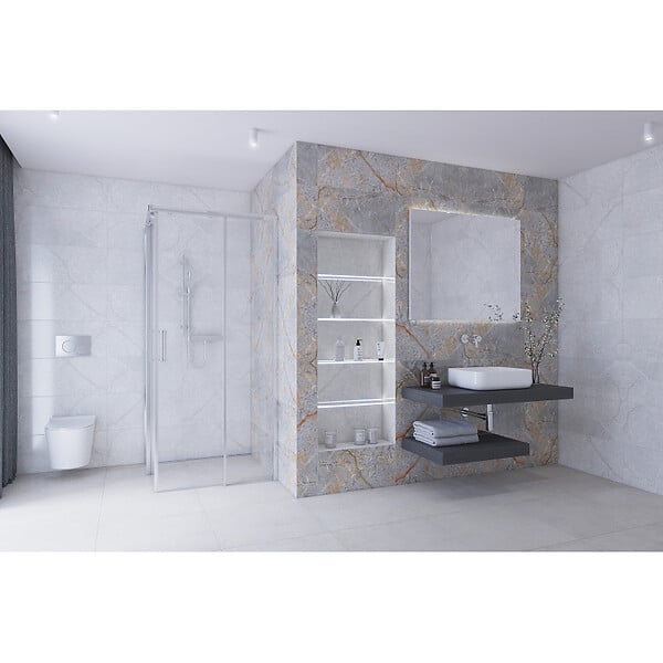 GEBERIT - Geberit Pack Autoportant Bâti-support Duofix + WC sans bride SAT Brevis + Abattant ultra-fin, softclose + Plaque blanche - large