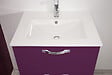 ONDEE - 2 Façades de tiroir MIXY - pour meuble de salle de bain - 60cm - Aubergine - Laqué - vignette