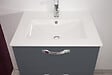 ONDEE - 2 Façades de tiroir MIXY - pour meuble de salle de bain - 80cm - Gris - Laqué - vignette