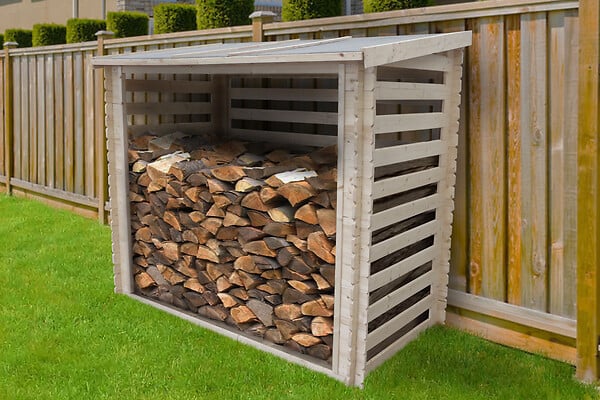 TIMBELA - TIMBELA M202 - Abri à bûches - H199 x L146 x l232 cm / 2.63 m2 - large