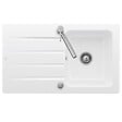 VILLEROY & BOCH - Villeroy & Boch Architectura 50 Evier à encastrer 86x51cm réversible avec vidage automatique, Céramique, Blanc (33501201) - vignette