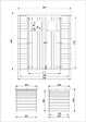 TIMBELA - Abri de jardin en bois - H200 x l204 x L204 cm / 3,53 m2 - M309 - vignette
