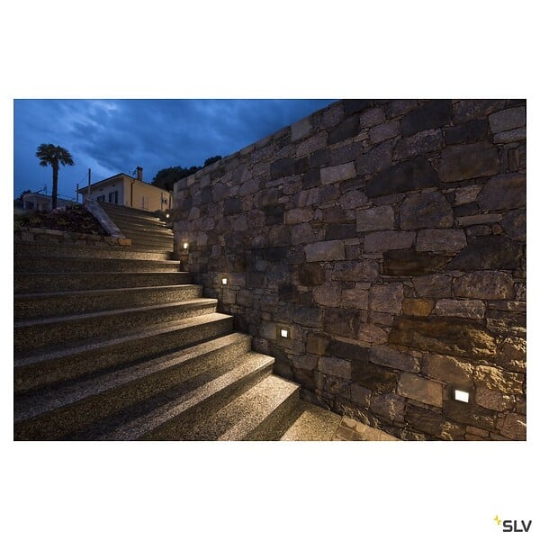 SLV - Encastré mural extérieur avec LED intégrée DOWNUNDER OUT, anthracite - Taille S - large